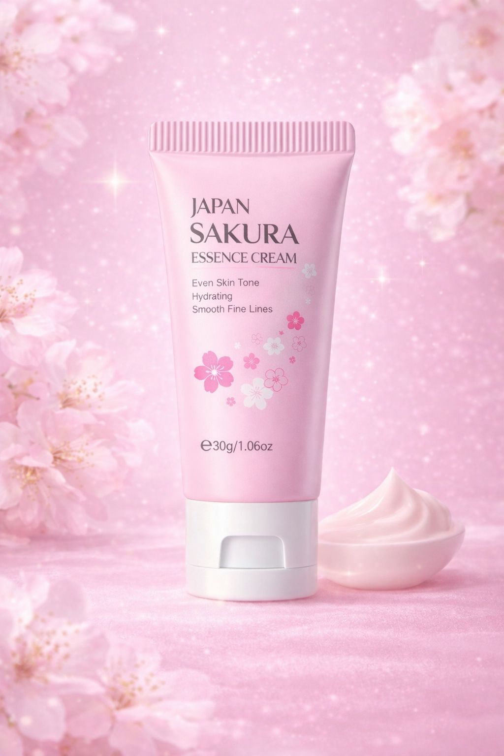 🌸 Hidratante Facial Sakura – Uso Diário