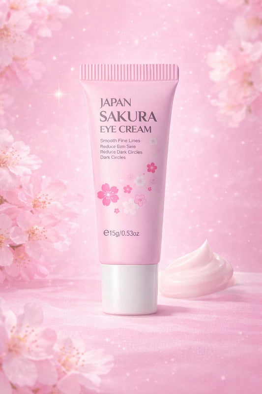 🌸 Creme para Área dos Olhos Sakura – Uso Diário